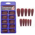 thumbnail image 2 of CEHVOM 100pc Of Matte Ballet Fake Nails Long Nail Art Patches Full Frosted Nail Box, 2 of 4