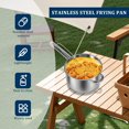 thumbnail image 2 of HLONK Deep Fryer Pot Stainless Steel Frying Pot with Basket Practical Cooking Pot Deep Fryer Portable Fry Pot Oil Saving Mini Deep Fryer Pot Multifunctional Food Fryer Pot for Cooking, 2 of 9