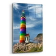 thumbnail image 2 of Epic Art 'Rainbow Lighthouse North' by Mike Jones, Acrylic Glass Wall Art, 24"x36", 2 of 8