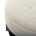 thumbnail image 6 of Miller Round Storage Ottoman - Beige, 6 of 7
