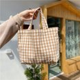 thumbnail image 2 of Bolsa de tela Para compras Ndcxsfigh grande a cuadros Para Picnic viaje moda Para mujer, 2 of 8