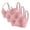 Pink, variant on Xdegoge 2 Pack Full Coverage Bras for Women Plus Size Push Up Seamless Underwire Spaghetti Adjustable Strap Bra Padded with Support Comfortable Plunge Brassiere