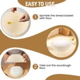 thumbnail image 2 of Qenwkxz Silicone Bread Proofing Basket Set of 2 Round Sourdough Bread Baking Baskets Foldable Dough Rising Ratten Bowl 10 Inch Sourdough Baking Basket for Professional and Home Bakers, 2 of 7