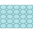 thumbnail image 1 of Ahgly Company Indoor Rectangle Patterned Electric Blue Area Rugs, 2' x 5', 1 of 6