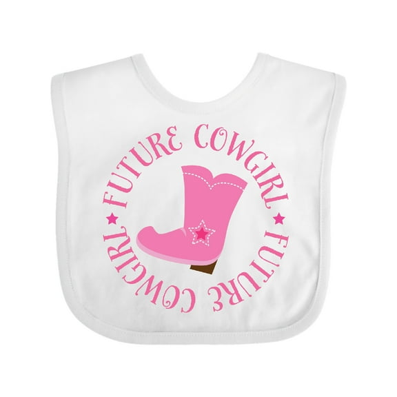 Inktastic Future Cowgirl Girls Girls Baby Bib