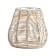 thumbnail image 3 of Fzaqwen Ceiling Fan Light Cover, Retro Rattan Woven Chandelier Light Cover, Woven Rattan Style B, 3 of 9