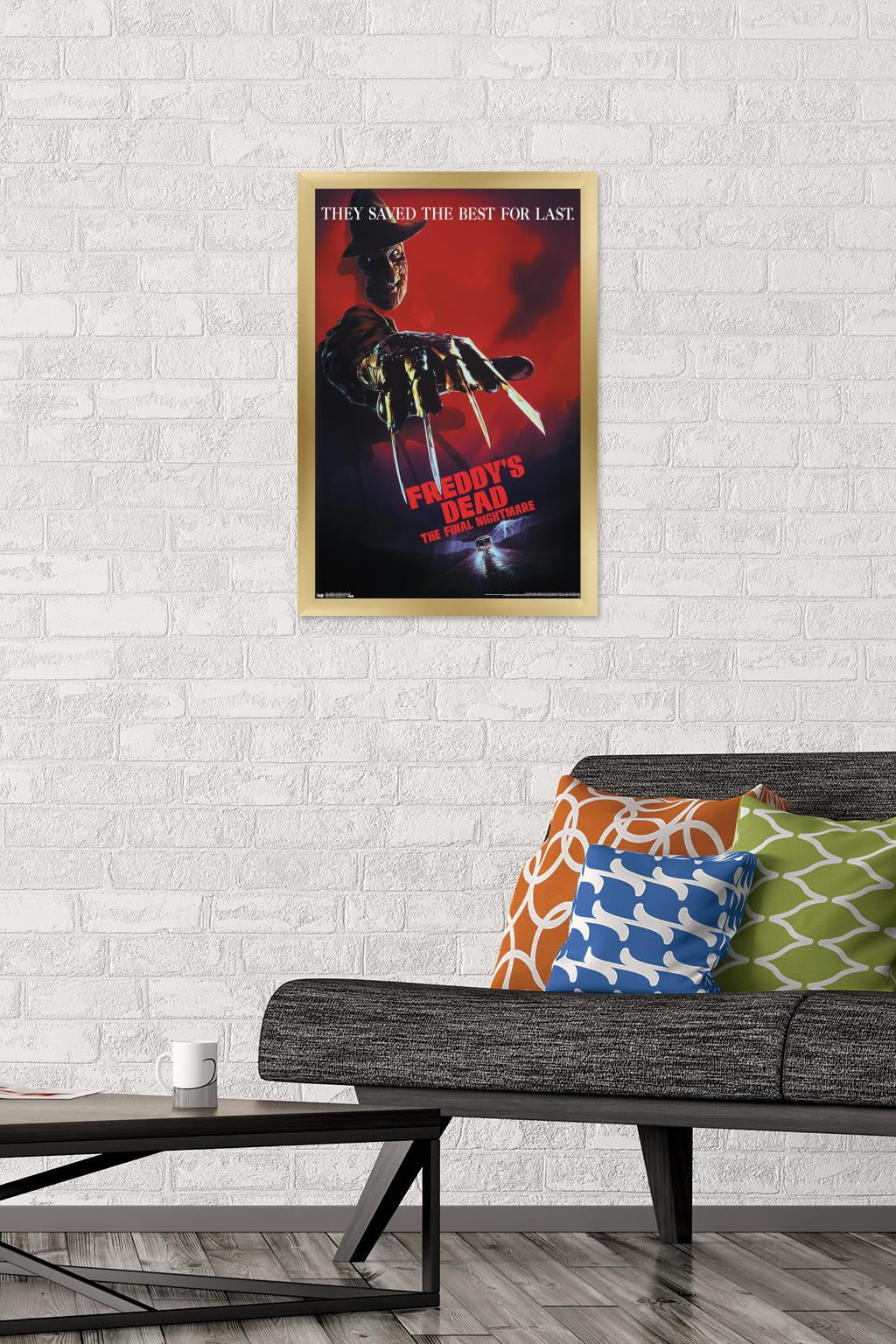 A Nightmare on Elm Street - Freddy's Dead Wall Poster, 14.725" x 22.375", Framed