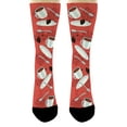 thumbnail image 4 of ThisWear Humor Gifts Bring Me Some Tea Gift Tea Themed Socks Funny Message Socks 1-Pair Novelty Crew Socks, 4 of 5
