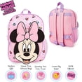 thumbnail image 2 of Mochila Disney Travel para niños pequeños y niñas Pink Minnie, 2 of 7