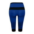 thumbnail image 5 of BVOFAR Women's Capri Joggers with Pockets Loose Fit High Waisted Drawstring Crop Sweatpants Stretch Soft Yoga Lounge Trousers Blue M, 5 of 5