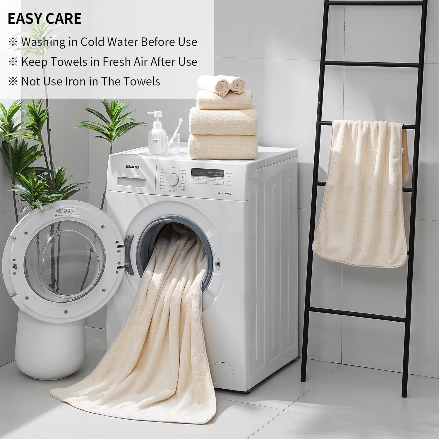 Kebury 4 Pack Bath Towels Extra large, 35"x70" Bath Sheets Towels Set For Adults, Oversize Bathroom Towel Ultra Soft Microfiber Quick Dry Highly Absorbent Shower Towel Spa Hotel Use (Beige)