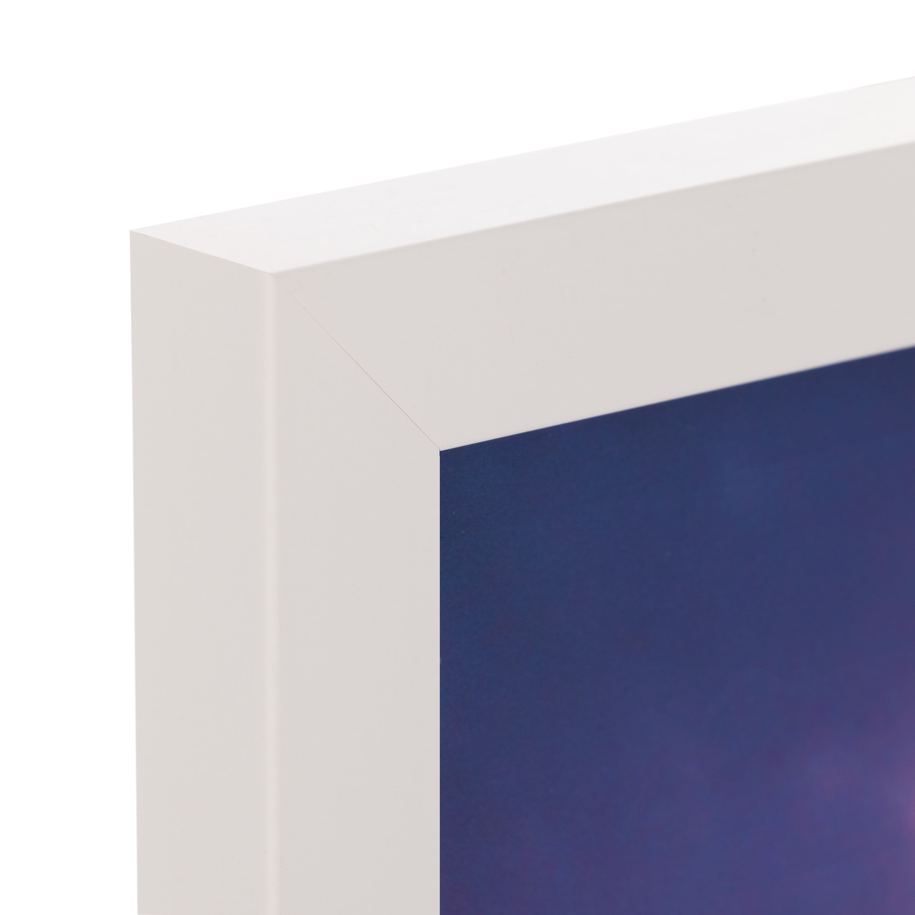 Snap 8.5"x14" Wood Wall Poster Frame, Double Mat, Wall Mount Display - White
