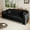 Silver-Black, variant on Wiilayok 84" Velvet Luxury 3 Seat Sofa, Mid-Century Classic Chesterfield Sofa Couch With Button Tufted,Golden Lines for Living Room,Black