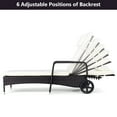 thumbnail image 4 of Patiojoy Adjustable Wicker Patio Lounge Outdoor Rattan Cushioned Recliner, 4 of 6