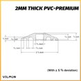 thumbnail image 2 of Cubierta de cable de suelo Vilmon, 5 canales, 3,74 libras, 10 pies, PVC, amarilla, 2 of 8