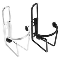 Worgeous 4 PCS Practical Mountain Bike Water Bottle Holders (With Screw, Black, Silver)