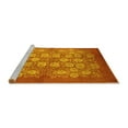 thumbnail image 2 of Ahgly Company Machine Washable Indoor Rectangle Oriental Yellow Industrial Area Rugs, 2' x 4', 2 of 4