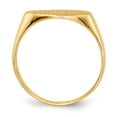 thumbnail image 2 of 14K Yellow Gold Ring Band Signet 7.5x13.5mm Closed Back, Size 9, 2 of 5