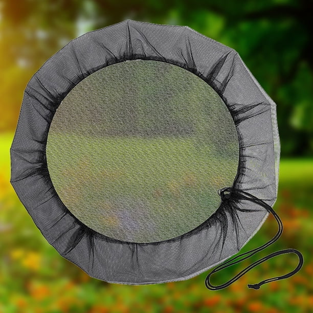 2 uds cubierta de malla mantener limpio cubierta de red de barril de lluvia con cordón suministros de jardín Wdftyju Libre de BPA