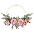 thumbnail image 2 of artificiales puerta decorativa ventana colgante de pared jardín telón de fondo chimenea decoración ornamento Rosa perfecl Guirnalda de la puerta delantera de la ventana, 2 of 7