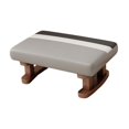 thumbnail image 3 of simhoa Foot Rest with Wooden Legs 41x30x18cm Padded Footstool for Couch Living Desk Gray, 3 of 8