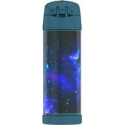 Thermos 16 Oz Stainless Steel Vacuum Insulated Funtainer Bottle with Wide Spout Lid, Galaxy Teal