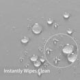 thumbnail image 2 of LAICAIW 210GSM Round Table Cloth, Water Resistance Microfiber Tablecloth, Decorative Fabric Circular Table Cover for Outdoor and Indoor Use (Silver, 70 Inch Diameter), 2 of 7