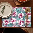 thumbnail image 5 of Pioneer Flower Floral Print Pattern Summer Placemats Table Placemats Set Of 4-Linen Kitchen Washable Placemats Table Mats 12x18 Inch Non-Slip Heat Resistant, 5 of 5