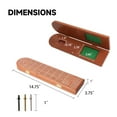thumbnail image 4 of GSE Games & Sports Expert 3-Track Wooden Cribbage Board Game Classic Three-Person Cribbage Board Game with Playing Cards, Metal Pegs and Storage Area for Friends and Family Game, 4 of 8