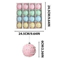 thumbnail image 4 of Cheapark 16 Pcs 2.4 Inch (6cm) Christmas Macaron-Colored Foam Balls - Candy-Themed Ornaments For Xmas Tree, Festive Decor, 4 of 7