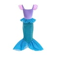 thumbnail image 2 of Ariel Costume Dress for Girls with Wig Female Halloween Cosplay Outfits for 3-8 Year, 2 of 7