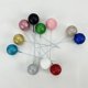thumbnail image 2 of 2 cm 2,5 cm 3 cm 4 cm Feliz Navidad bola de brillo Navidad Año nuevo Baby Shower Cupcake decoraciones bolas de perlas de espuma sintética, 2 of 4