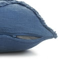 thumbnail image 3 of Ox Bay Sara 26" x 26" Coronet Blue Shag Diamond Cotton Adult Decorative Throw Pillow, 3 of 10