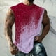 thumbnail image 2 of Hombres Moda Casual Impresión Suéter Cuello Redondo Deportes sin Mangas Tanque, 2 of 5