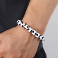 thumbnail image 2 of GOOHOCHY Pulsera de cuentas de fútbol de plástico de moda, joyería de muñeca, regalo para mujeres y hombres, 2 of 8