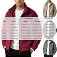 thumbnail image 2 of qafoshin Men's Fleece Jacket Oversized Long Sleeve Stand Collar Coat Casual Solid Color Full Zip Fall Winter Outerwear, 2 of 7