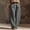 Dark Gray women cotton linen capri pants a1, variant on Cagogo Women Cotton Linen Wide Leg Capri Pants High Waisted Casual Loose Cropped Palazzo Trousers with Pockets Summer Beach Travel Lounge Fashion, Black S