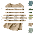 thumbnail image 3 of Brown Shirts for Womens 3/4 Sleeve Fall Slim Fit Basic Shirt Layer for Office, 3 of 6