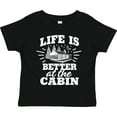 thumbnail image 3 of Inktastic Life is Better at the Cabin with Trees and Moon Boys or Girls Toddler T-Shirt, 3 of 5