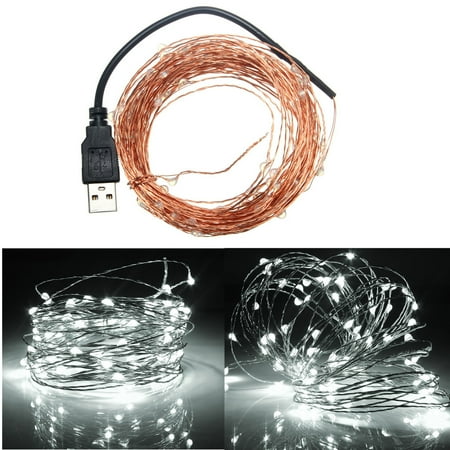 Red White And Blue Patio Lights 2m 9 Colors Copper Line Light String 20Led USB Red Yellow Blue Green White Warm White Purple Pink RGB Single DC5V ()