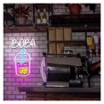 thumbnail image 3 of Boba Letrero De Neón Luz Regulable Alimentada Por USB Para Decoración Tienda Bebidas Letreros Para Colgar En La Pared 29.16cm×40cm, 3 of 8