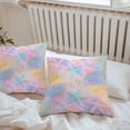 thumbnail image 5 of Outdoor Waterproof Pillow Covers Pack of 2, Summer Romantic Blue Pink Starfish Plant Decorative Throw Pillowcases Cushion Covers for Garden Patio Tent Sofa Couch, 20x20 inch, 5 of 8