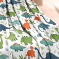 thumbnail image 3 of White Colorful Dinosaurs Pattern Blanket,Comfortable Soft Flannel Throw Blanket,All Season,Warm Lightweight Blankets for Sofa Bed Couch Living Room Chair,30"x40", 3 of 4