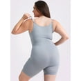 thumbnail image 2 of MANIFIQUE Plus Size Open-Bust Shapewear Tummy Control Mid-Thigh Bodysuit, High-Waist Thigh Slimmer, Shapewear for Women, 2 of 5