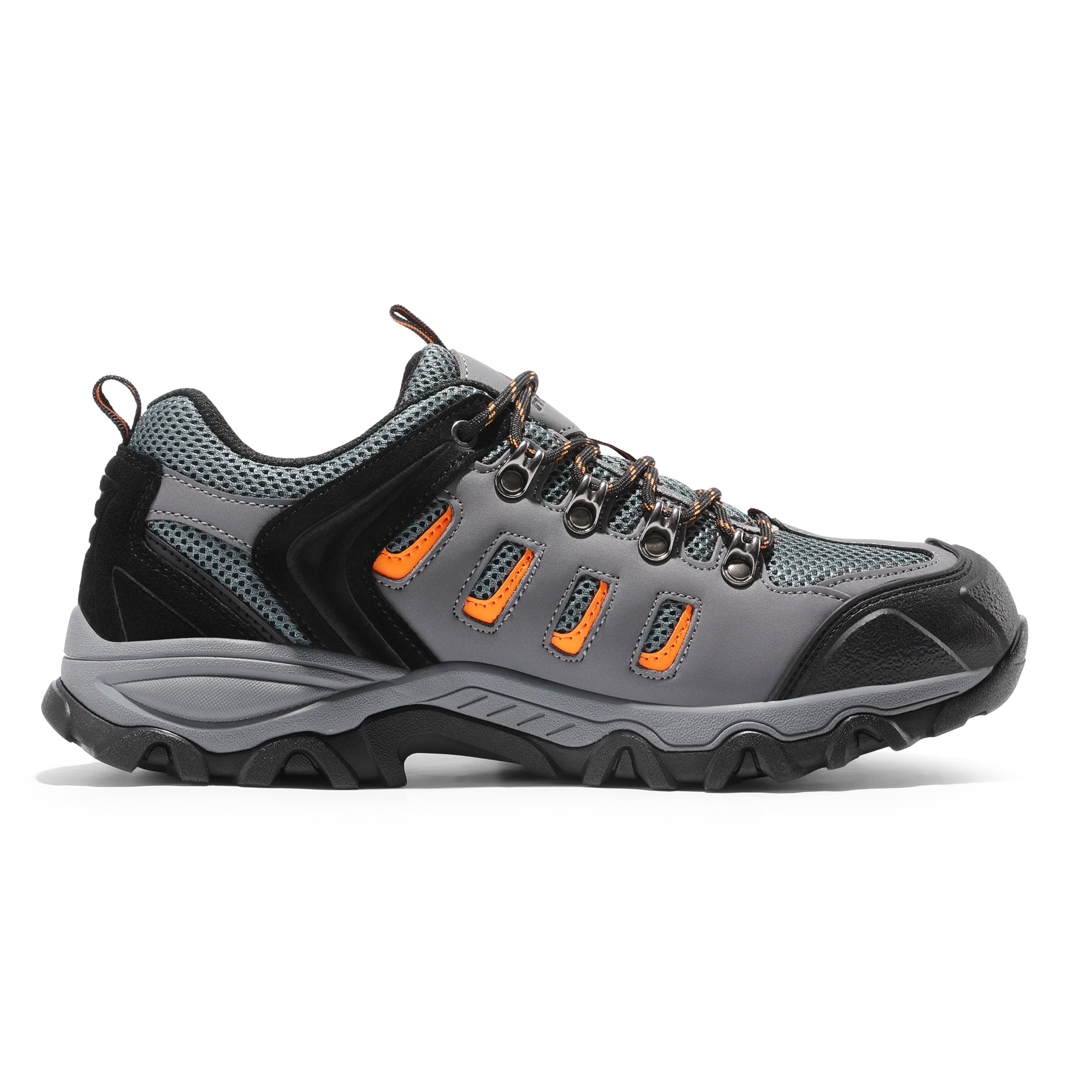 NORTIV 8 Men's Waterproof Leather Low-Top Hiking Shoes for Outdoor Trekking, Camping, and Walking