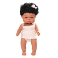 thumbnail image 2 of Baby Cute Curly Hair Sport Boys Black Baby Toy Doll Kids Gift Hooded With Cloth, 2 of 4