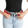 thumbnail image 6 of Buckle-Down Belt, Seatbelt Buckle Belt, Red, Youth 22 to 32 Inches, 6 of 9