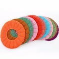 thumbnail image 2 of Yesbay Toilet Seat Cover Comfortable Reusable Fiber Washable Toilet Seat Cushion for Bathroom,Random Color, 2 of 8