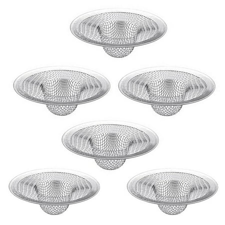 

Shower Hair Drain Catcher Stainless Steel Sink Strainer Hair Catcher Basket Filter Trap Fits Most Kitchen Sinks Bathroom Sinks Shower Tub Drains(6 Pack)