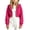 Hot Pink, variant on Shadoumai Girls Cropped Zip Up Hoodie Long Sleeve Sweatshirts For Teen Girls Fashion Fall Fashion Casual Jackets With Pockets